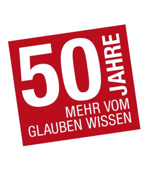 Logo 50 Jahre mehr vom Glauben wissen