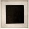 Schwarzes Quadrat auf weißem Grund, 1915 erstmals ausgestellt, Tretjakow-Galerie, Moskau
