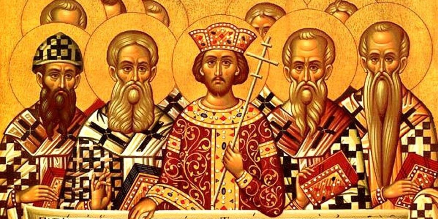 Ausschnitt der Ikone der Väter von Nicaea