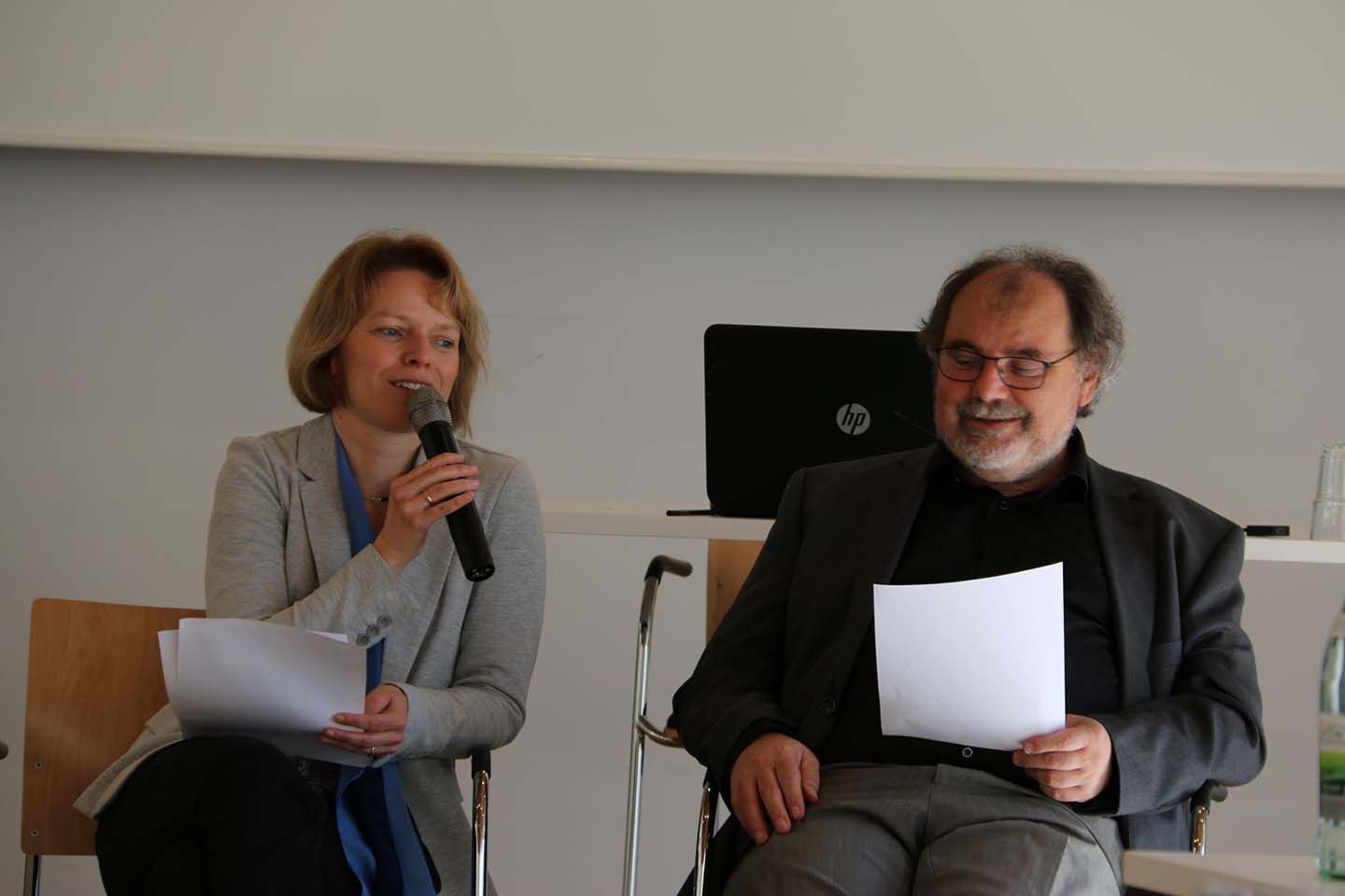 Prof. Dr. Heininger im Gespräch mit Dr. Hentschel