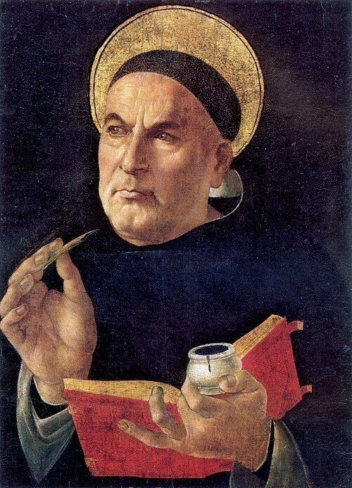 Portrait Thomas von Aquin von Sandro Botticelli