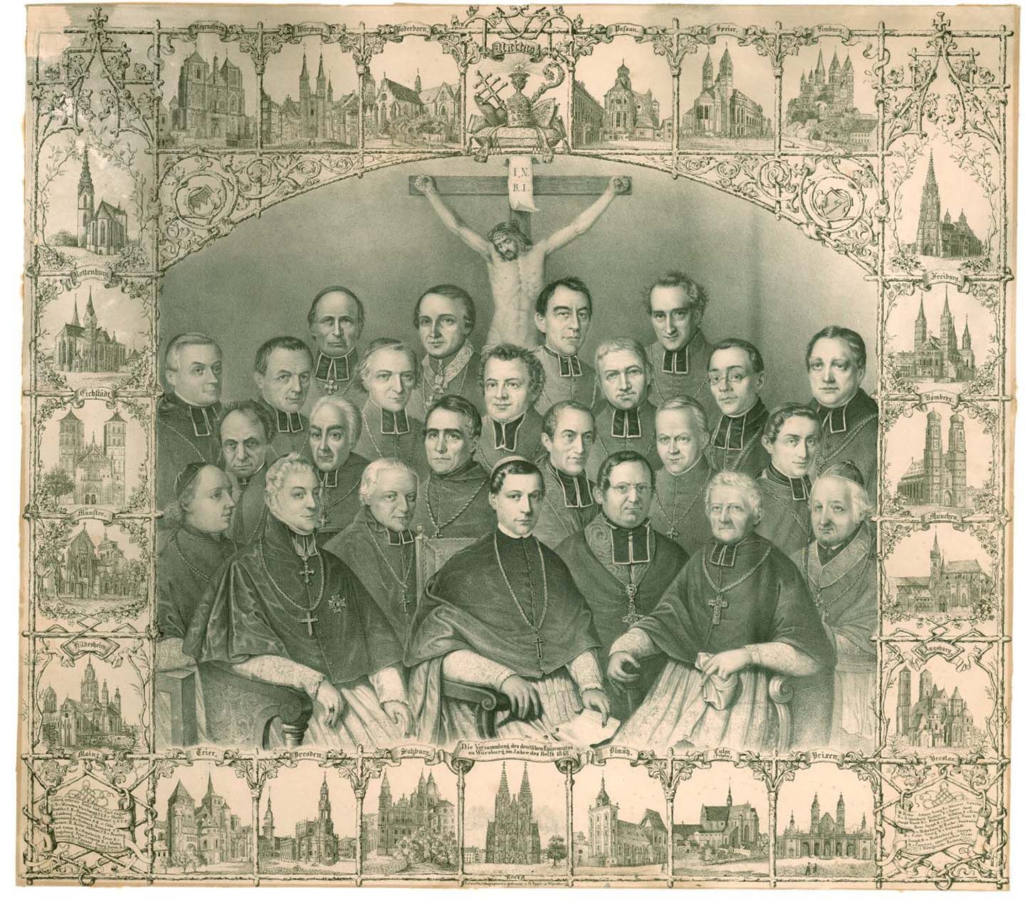 Gedenkbild „Versammlung des deutschen Episcopates im Jahre des Heiles 1848“