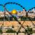 Tempelberg Jerusalem mit Stacheldraht